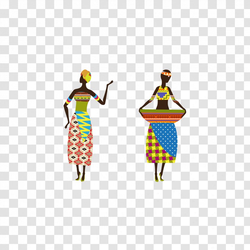 Africa Poster Printmaking Tribal Art Watercolor Painting - Canvas Print - African Women Collection Transparent PNG