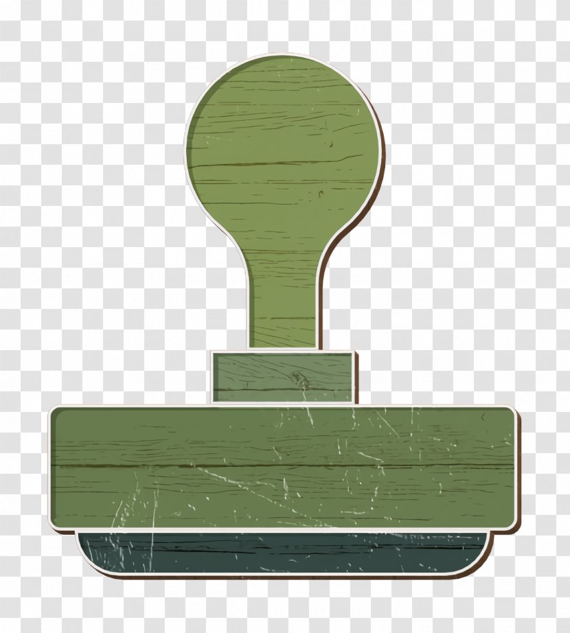 Business Icon Stamp - Green Transparent PNG
