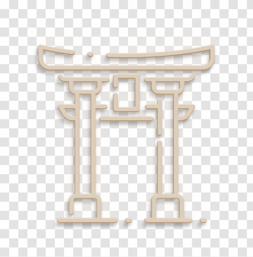 Gate Icon Japan Landmark - Furniture - Logo Table Transparent PNG