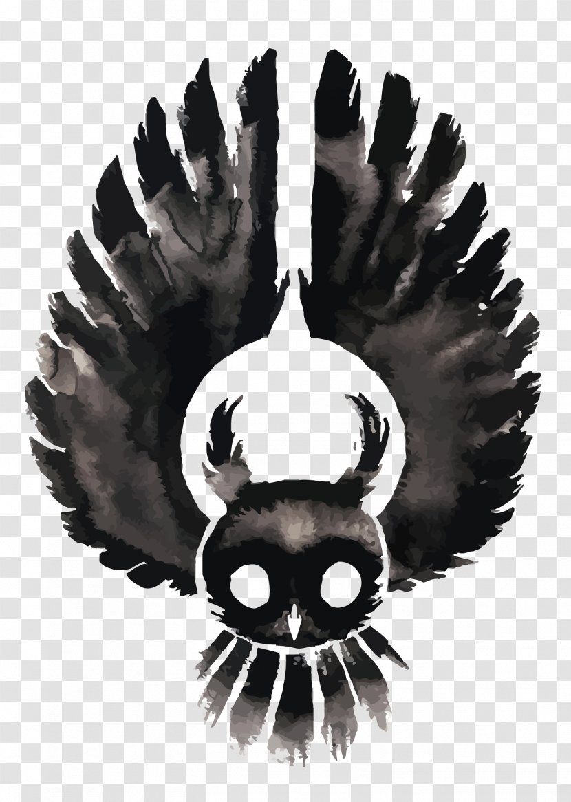 Owl Ink - Vector Dark Black Transparent PNG