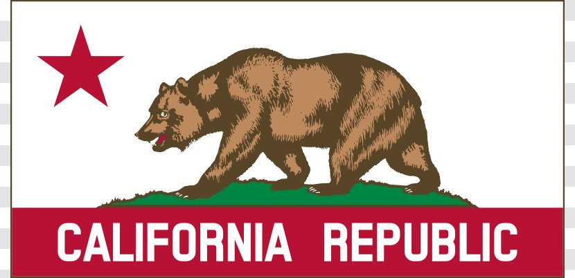 California Grizzly Bear Republic Flag Of - Frame - Cliparts Transparent PNG