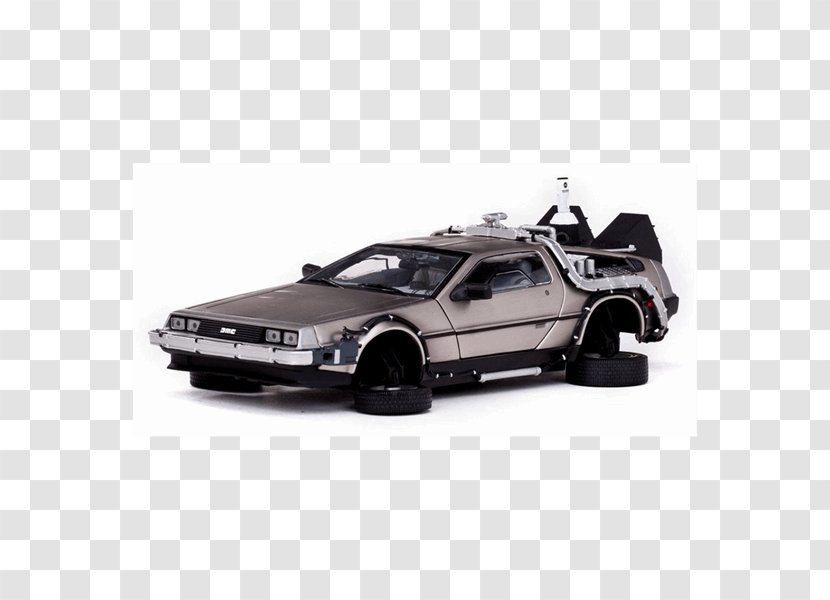 DeLorean DMC-12 Car Time Machine Die-cast Toy Back To The Future Transparent PNG