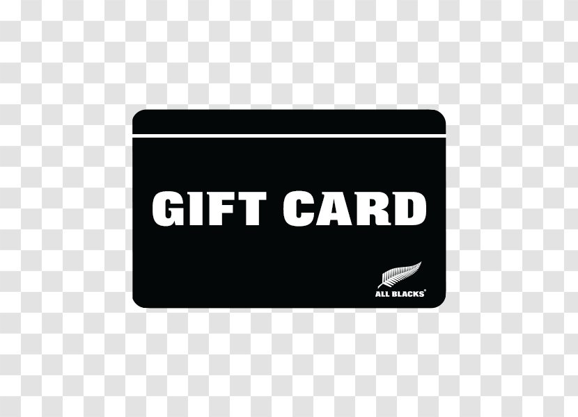 Gift Card Voucher New Zealand National Rugby Union Team Black Friday - Credit Transparent PNG