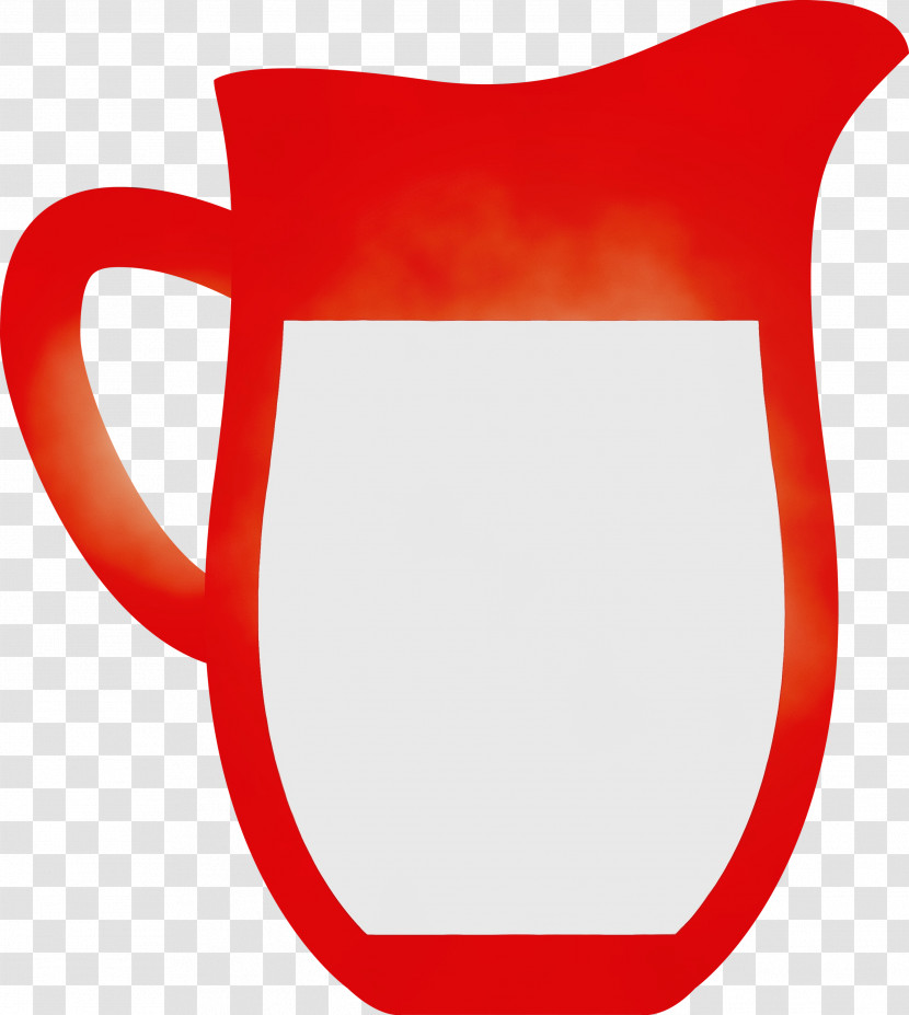 Red Drinkware Tableware Serveware Mug Transparent PNG