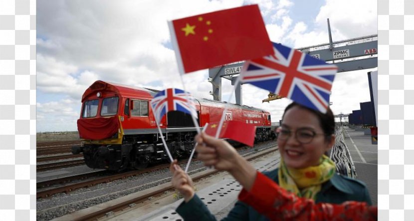 United Kingdom China One Belt Road Initiative Brexit Rail Freight Transport - Flag - Uk Transparent PNG