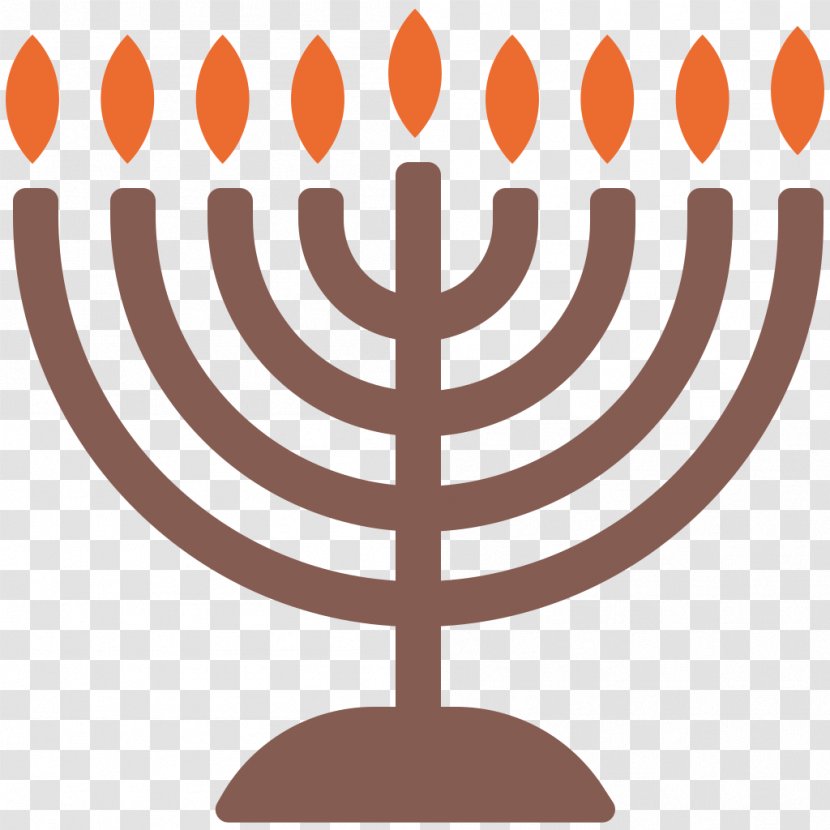 Menorah Hanukkah Judaism Symbol - Candle Holder Transparent PNG