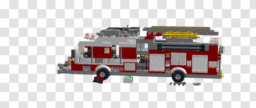 Fire Engine Department Motor Vehicle Cargo Transport - Lego Truck Transparent PNG