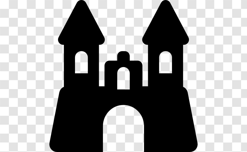 Castle - Black And White - Sand Transparent PNG