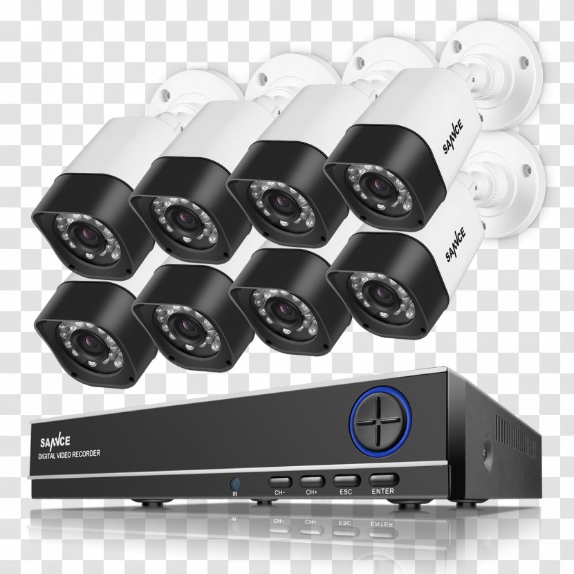 Digital Video Recorders Closed-circuit Television 720p Wireless Security Camera IP - Closedcircuit - Cctv Transparent PNG