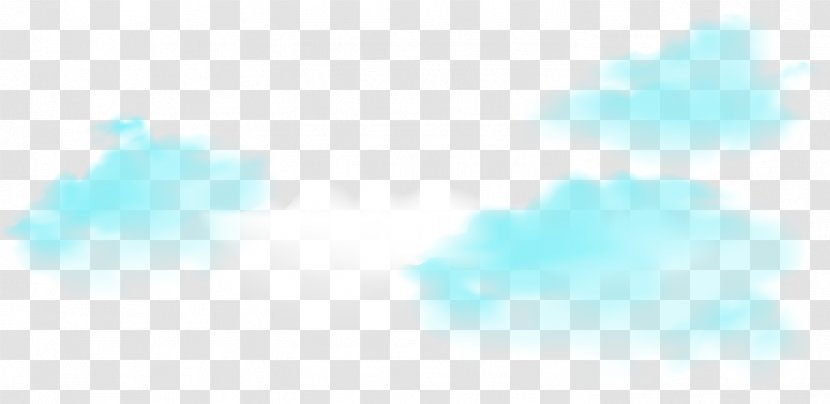 Blue Sky Turquoise Pattern - Aqua - Vector Hand-painted Clouds Transparent PNG