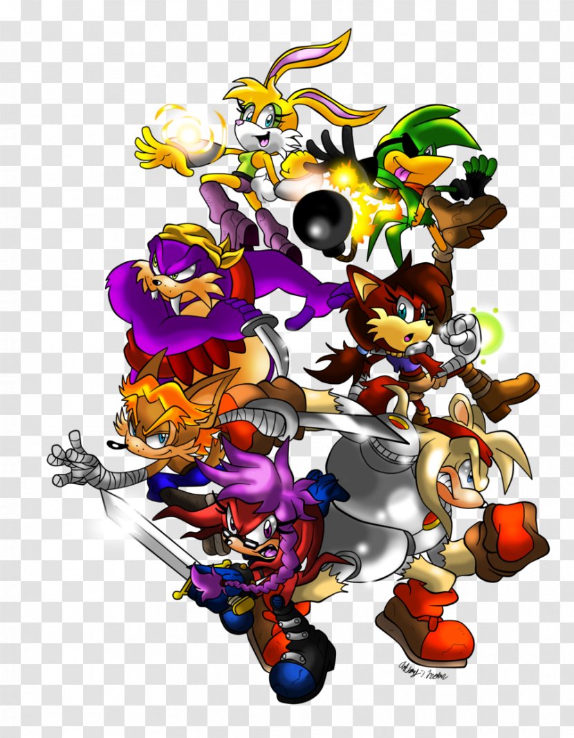 Freedom Fighters Knuckles The Echidna Sonic Hedgehog Tails Guess Fighter - Computer Software - Walrus Transparent PNG