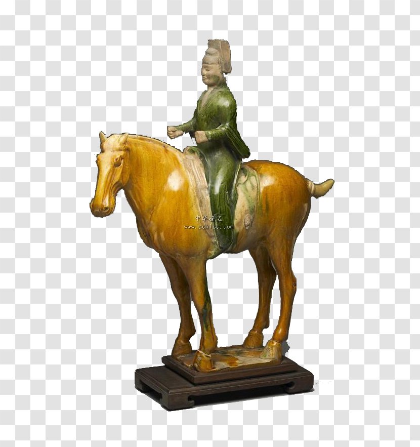 National Palace Museum Sancai Porcelain Equestrianism Horse - Classical Sculpture - Rider Transparent PNG