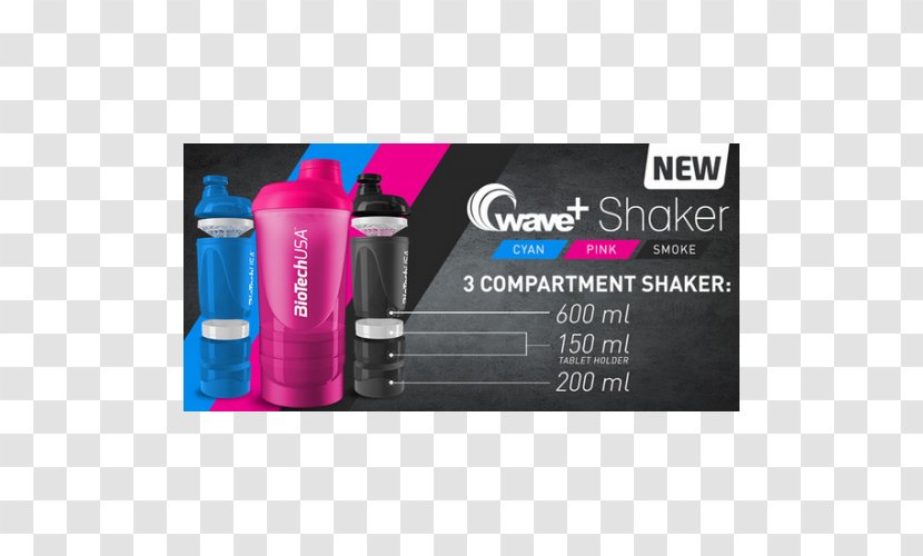 Cocktail Shaker BioTech 600 Ml Blanco Wave Bottle 2015 Mr. Olympia Juice - Brand - Biotech Usa Transparent PNG