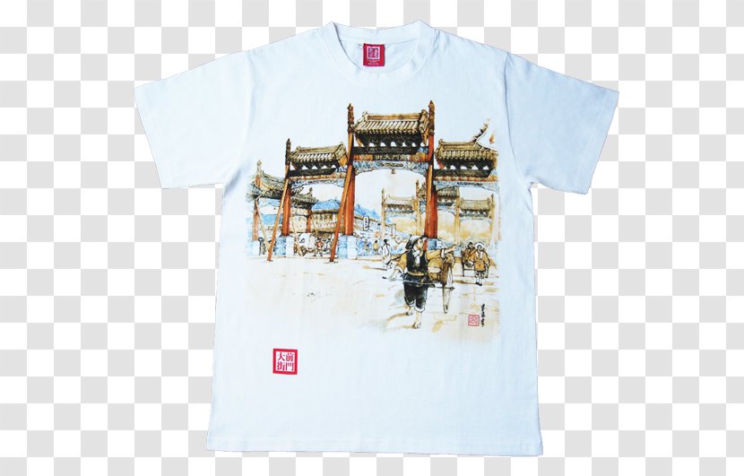 T-shirt Sleeve Brand Font - Old Beijing Transparent PNG