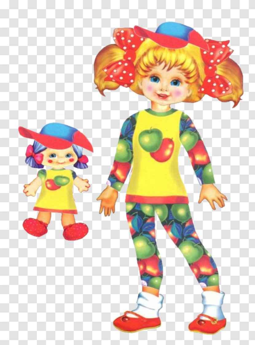 Doll Clown Mascot Costume Headgear - Child Transparent PNG