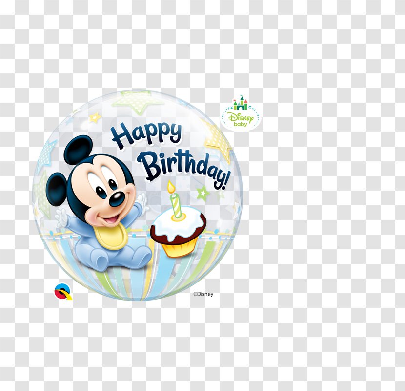 Mickey Mouse Minnie 60cm Clear Deco Bubble Balloon Birthday - Area Transparent PNG