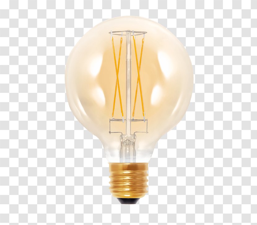 LED Lamp Edison Screw Light-emitting Diode Filament - Led - Golden Globe Transparent PNG
