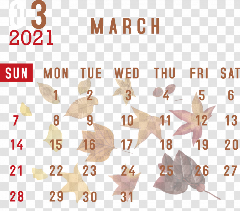 March 2021 Printable Calendar March 2021 Calendar 2021 Calendar Transparent PNG