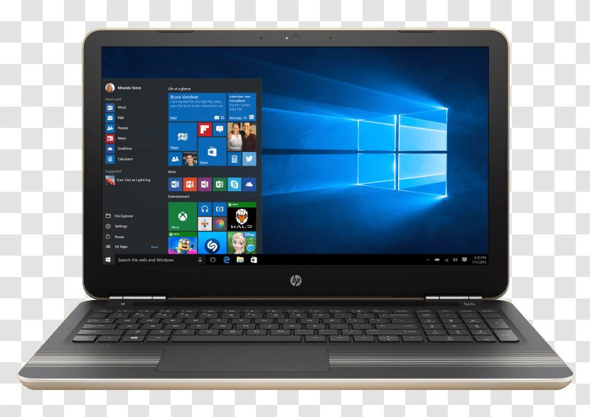 Laptop Hewlett-Packard HP Pavilion Intel Core I5 - Windows 10 Transparent PNG