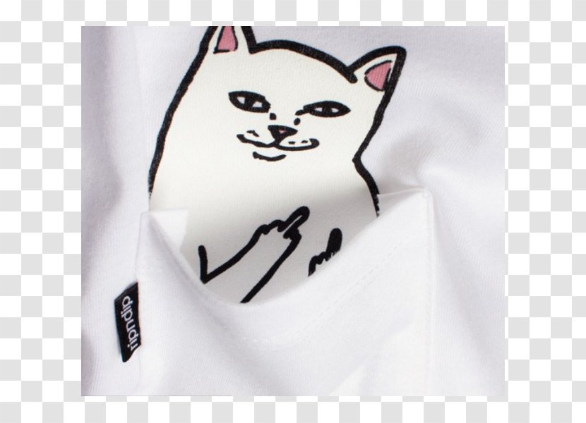 Printed T-shirt Pocket Cat - Top Transparent PNG