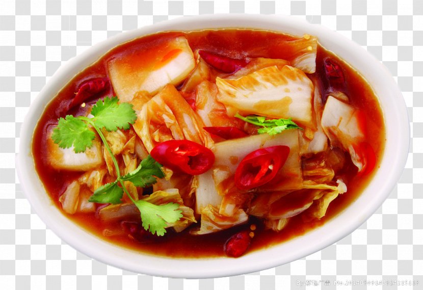 Kaeng Som Hot And Sour Soup Kimchi-jjigae Twice Cooked Pork Canh Chua - Malaysian Food - Boiled Cabbage Transparent PNG