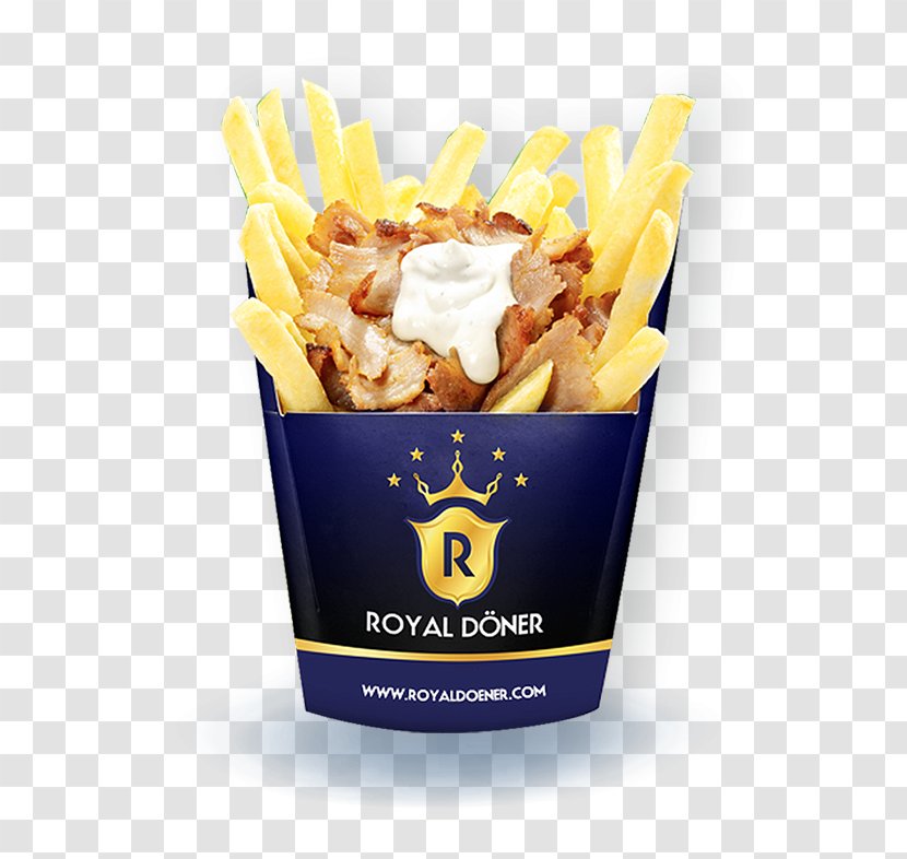 French Fries Doner Kebab Fast Food Take-out Chicken - Side Dish Transparent PNG