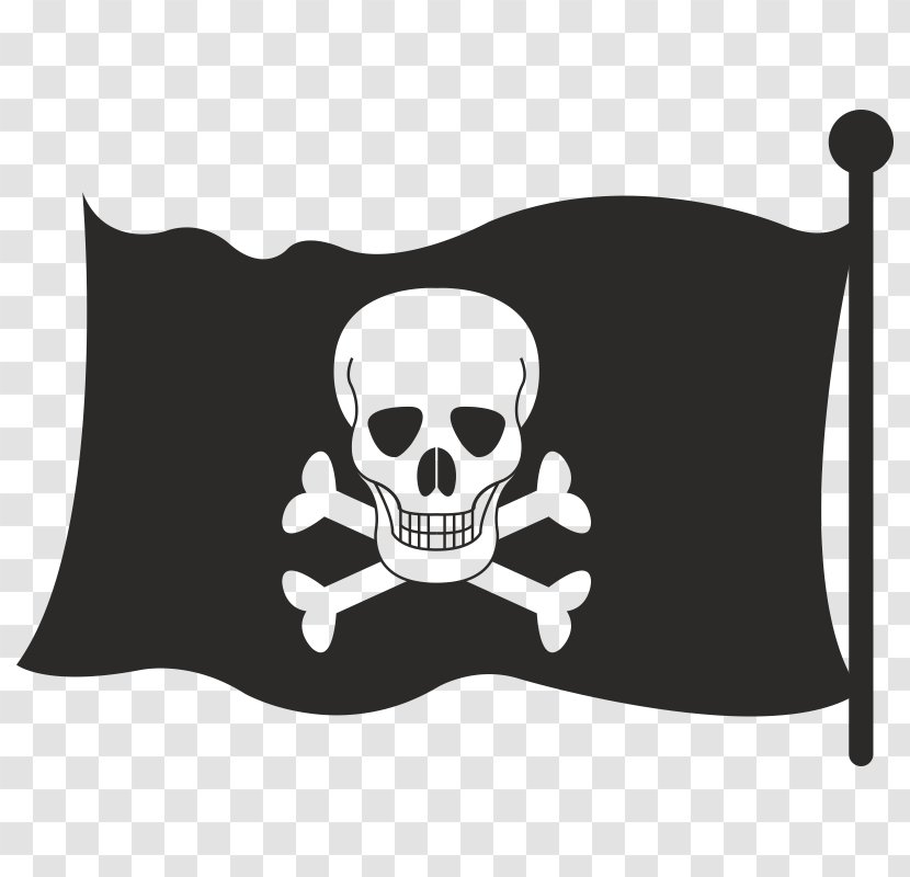 Jolly Roger Vector Graphics Piracy Image Royalty-free - Bone - Skull Transparent PNG