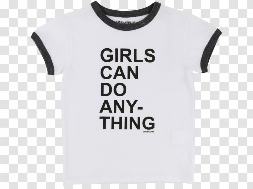 T-shirt Clothing Sleeve Zadig & Voltaire Girls Can Do Anything - Flower - Tshirt Transparent PNG