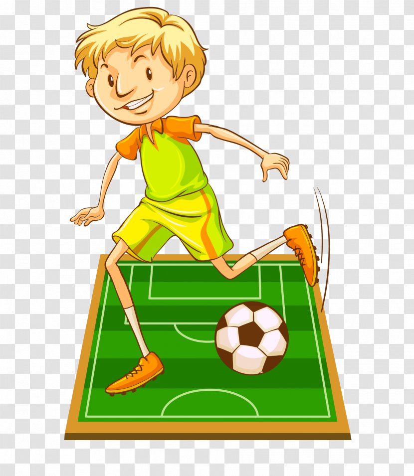 Stock Photography Royalty-free Football Illustration - Sports - Vector Green Cartoon Hand Painted School Basketball Game Transparent PNG