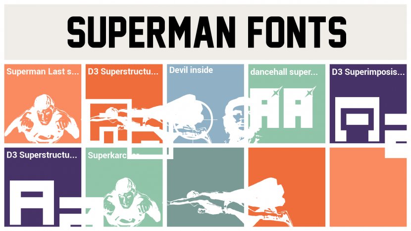Superman Helvetica Typeface Font - Myriad - Generator Transparent PNG
