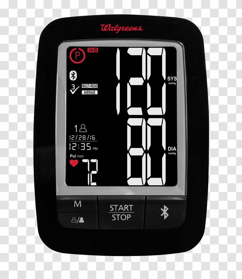 Sphygmomanometer Walgreens Blood Pressure Arm Transparent PNG