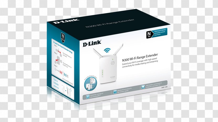 D-Link DAP-1330 WiFi Repeater 300 Mbit/s 2.4 GHz Wireless Wi-Fi Access Points - Technology Transparent PNG