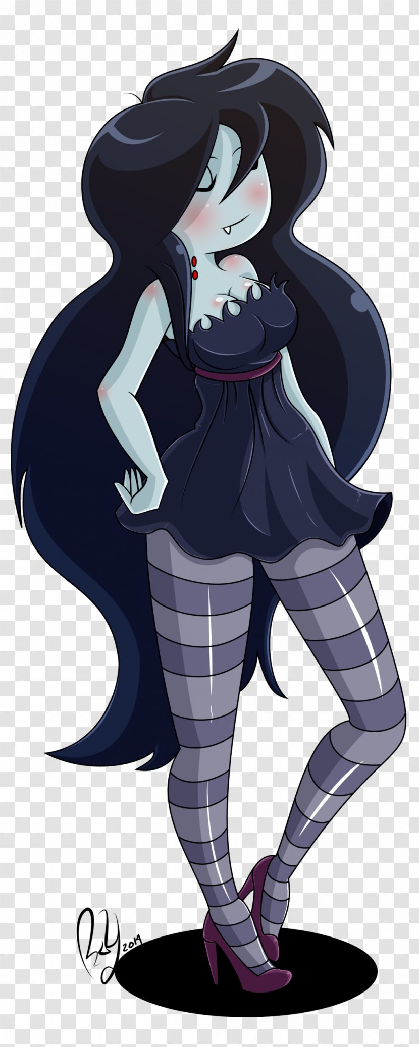 Marceline The Vampire Queen Adventure Time: Explore Dungeon Because I Don't Know! Henchman Cartoon Network DeviantArt - Watercolor - Silhouette Transparent PNG