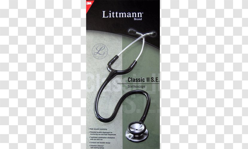 3M Littmann II S.E Stethoscope Classic III S.E. Master - 3m Iii - Double Head Black Transparent PNG