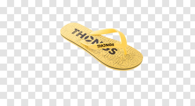 Flip-flops Shoe Brand - Yellow - Watercolor Flip Flop Transparent PNG