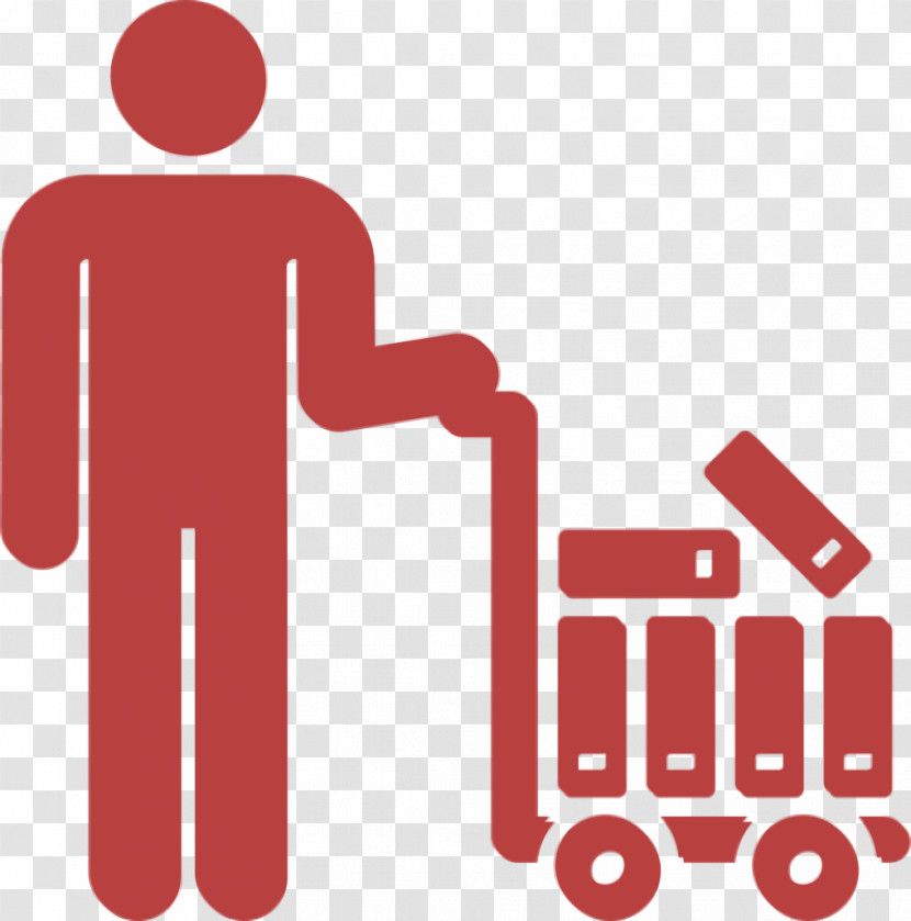 Worker Icon Delivery Man Icon Day In The Office Pictograms Icon Transparent PNG