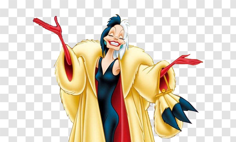 Cruella De Vil The Hundred And One Dalmatians Maleficent Jafar Pluto - Comic Female Devil Transparent PNG
