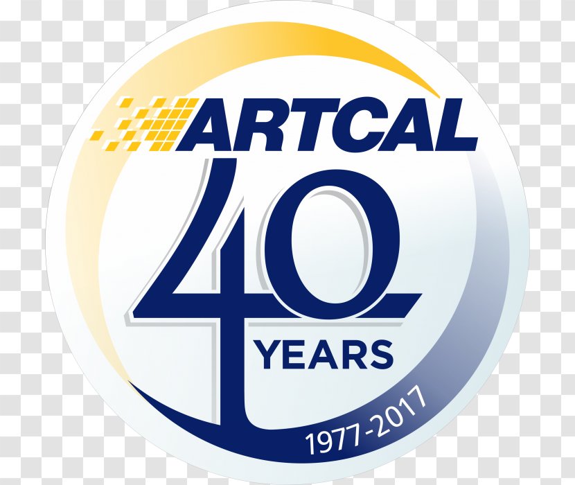 Artcal Graphics & Screen Printing Inc Label Logo Brand - 40 Years Transparent PNG