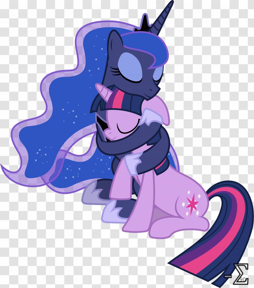 Twilight Sparkle Princess Luna Rarity Celestia Pony - Art - Hug Transparent PNG