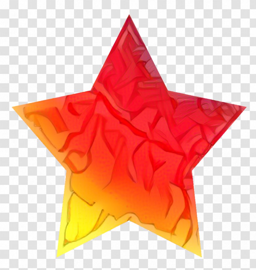 Red Star - Yellow - Tree Transparent PNG