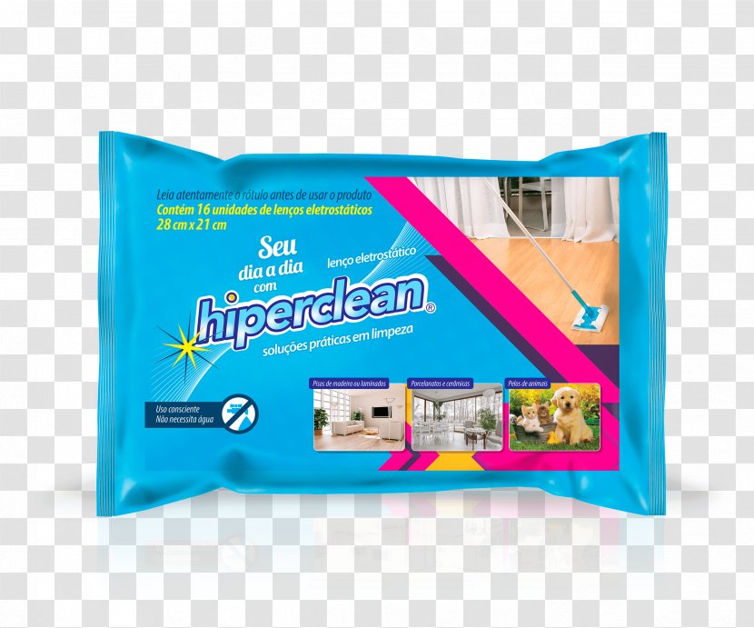 Handkerchief Cleaning Mop Hiperclean Disposable - Poeira Transparent PNG