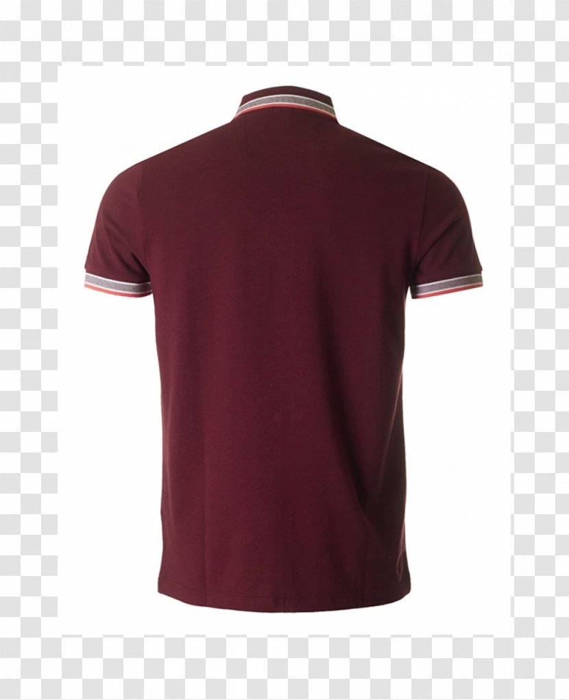 Tennis Polo Sleeve Maroon Neck Transparent PNG