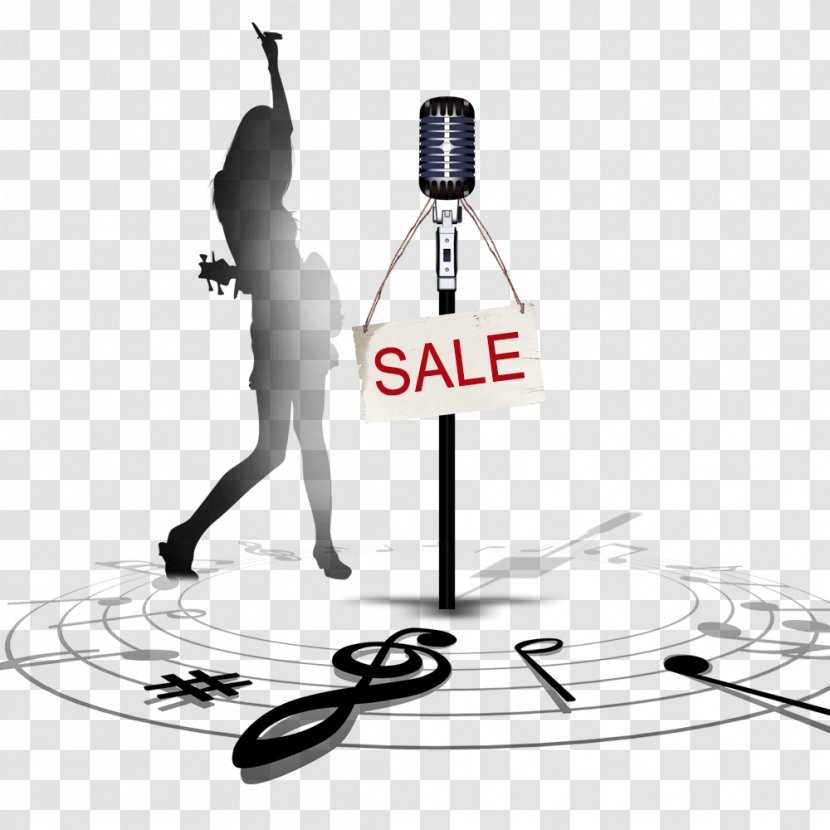 Microphone Musical Note Bluetooth - Watercolor - Photos Notes Transparent PNG