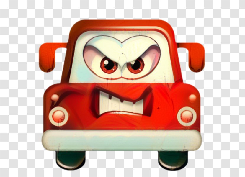 Car Emoji - Cartoon - Mouth Red Transparent PNG