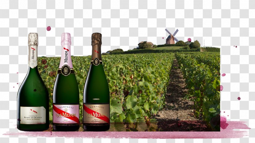 Champagne G.H. Mumm Et Cie Wine Cramant Von - Bottle Transparent PNG