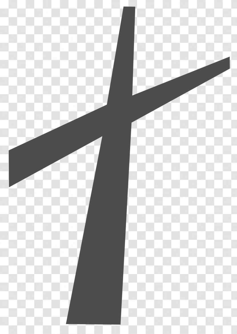 Line Angle White - Cross Transparent PNG