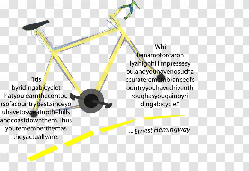 Bicycle Frames Yellow - Point Transparent PNG