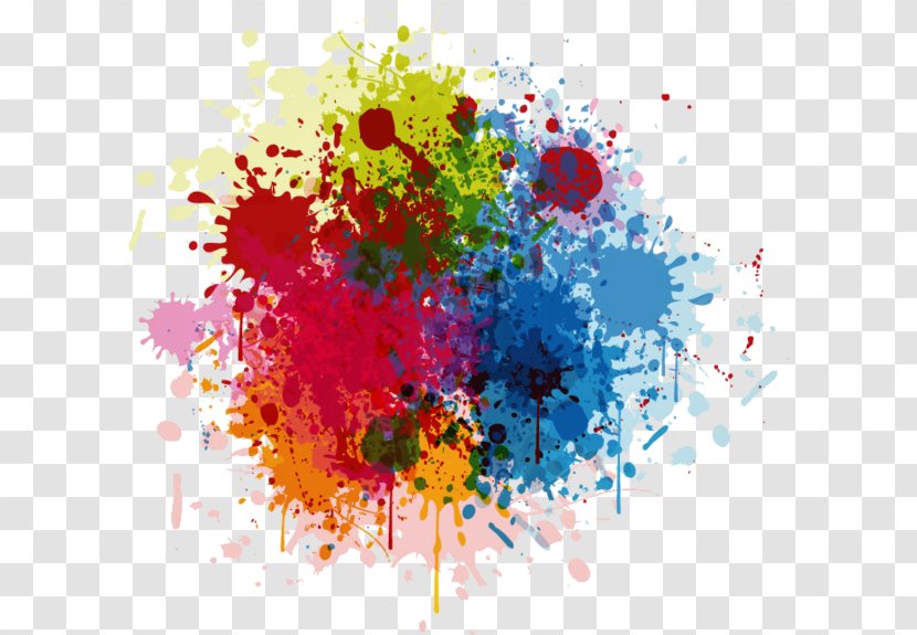 Watercolor Painting Abstract Art - Splash - Holi Transparent PNG