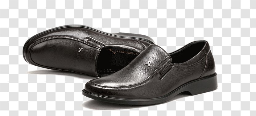Slip-on Shoe Leather - Oxford - Red Dragonfly Men's First Layer Of Sets Foot Transparent PNG