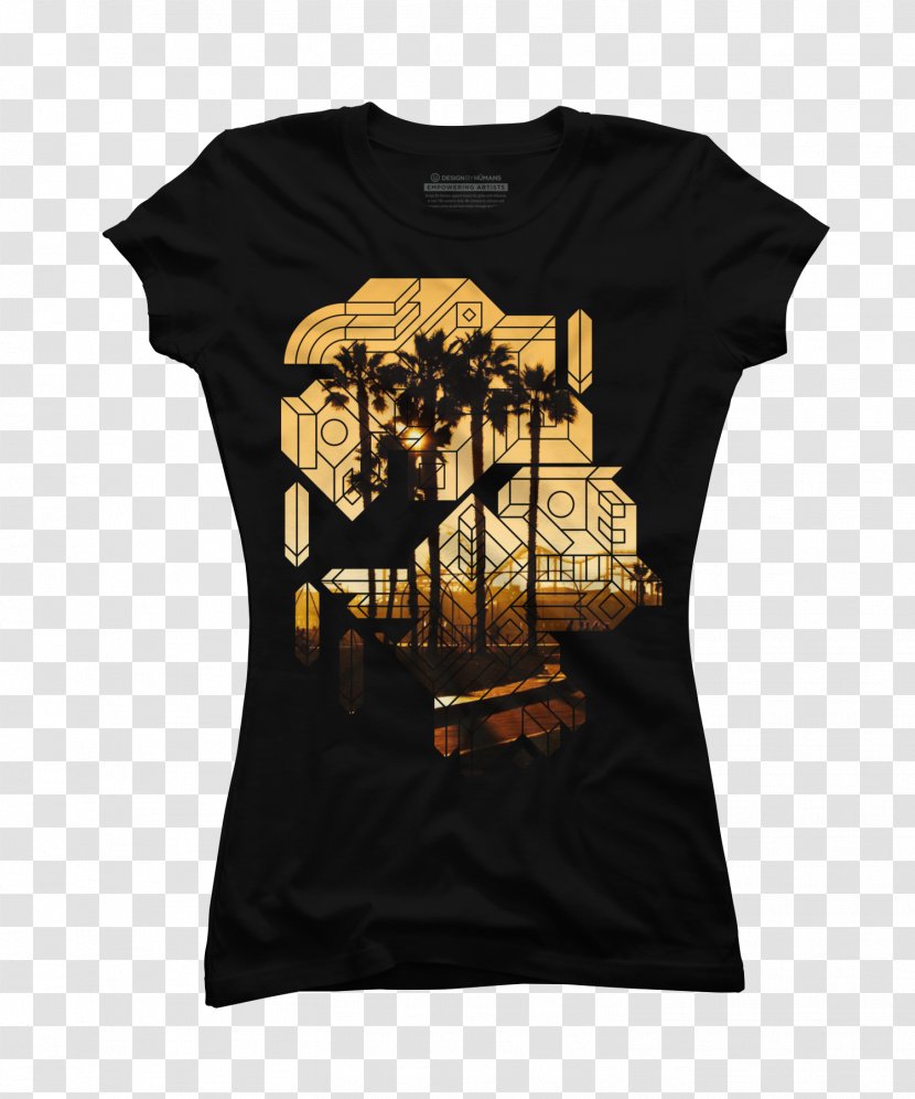 T-shirt Santa Monica Pier Sleeve Font - Clothing Transparent PNG